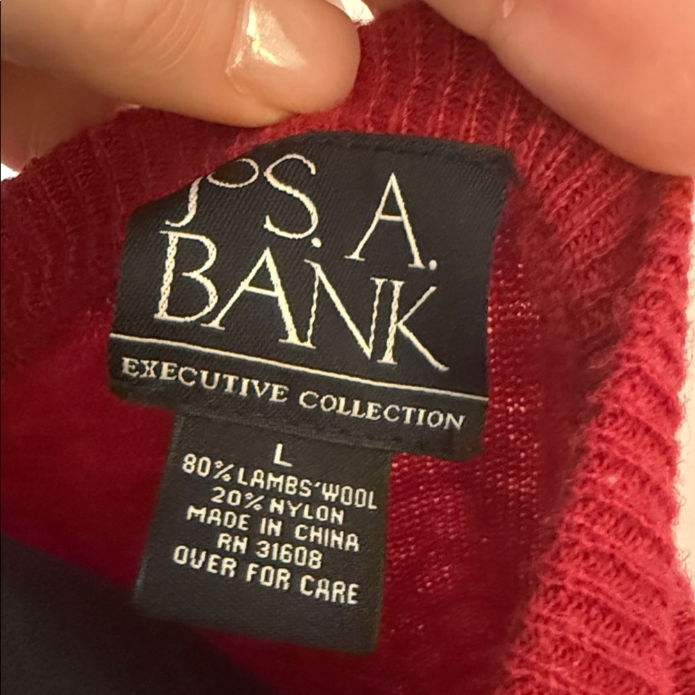 Jos. A. Bank Red Sweater - Picture 2 of 8